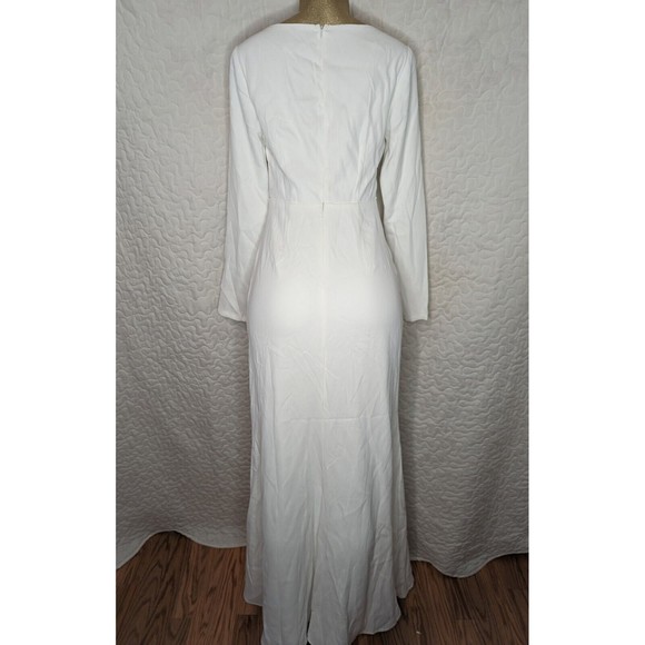 Size Small, LULUS Romance for the Ages White Long Sleeve Maxi Dress - Picture 5 of 9